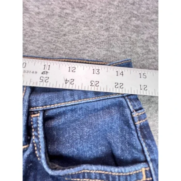 Hudson Womens NOA Giana Straight Leg Jeans Dark Wash Raw Hem Size 27 - Picture 3 of 7